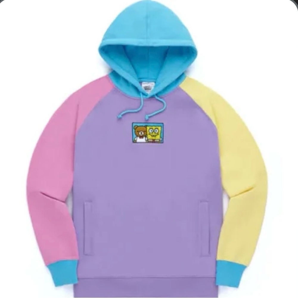 Teddy fresh x SpongeBob color block hoodie